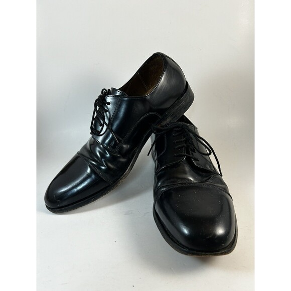 Florsheim Black Cap Toe Leather Dress Fashion Oxford Men\'s Footwear 7.5